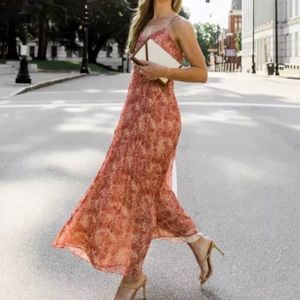 Express Pleated Cut Out Maxi Dress